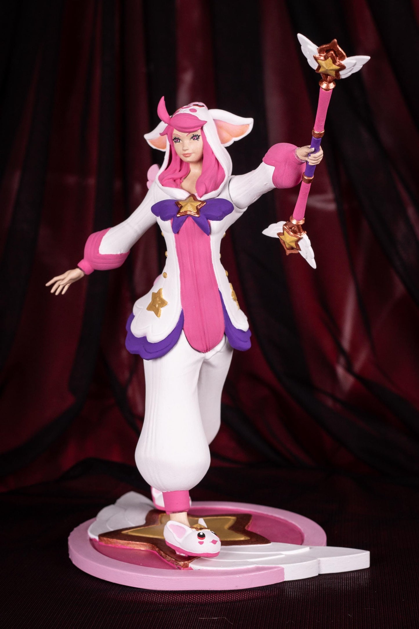 League of Legends  Pajama Star Guardian Lux Figurine -  3D Printed Collectible for Your Gaming Heaven