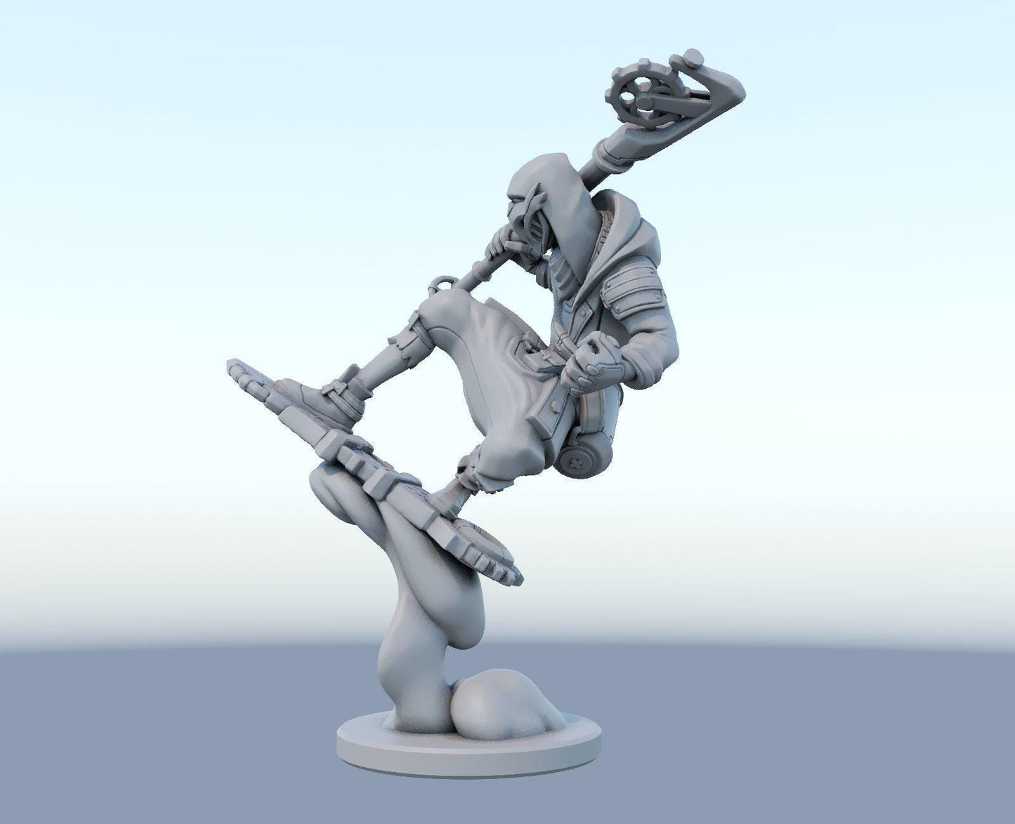 League of Legends  Ekko Firelight Arcane Figurine -  3D Printed Collectible for Your Gaming Heaven