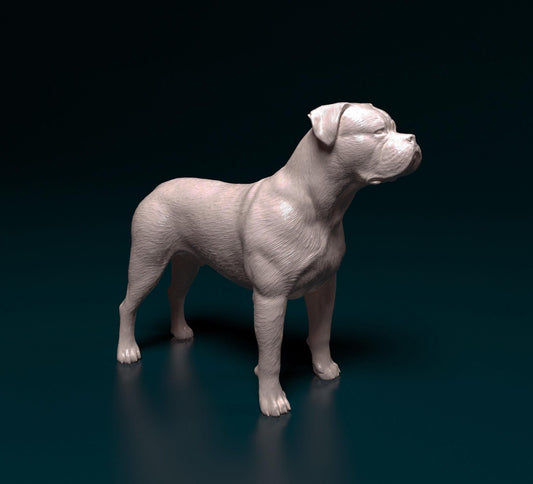 3D Printed American Bulldog  Figurine -
