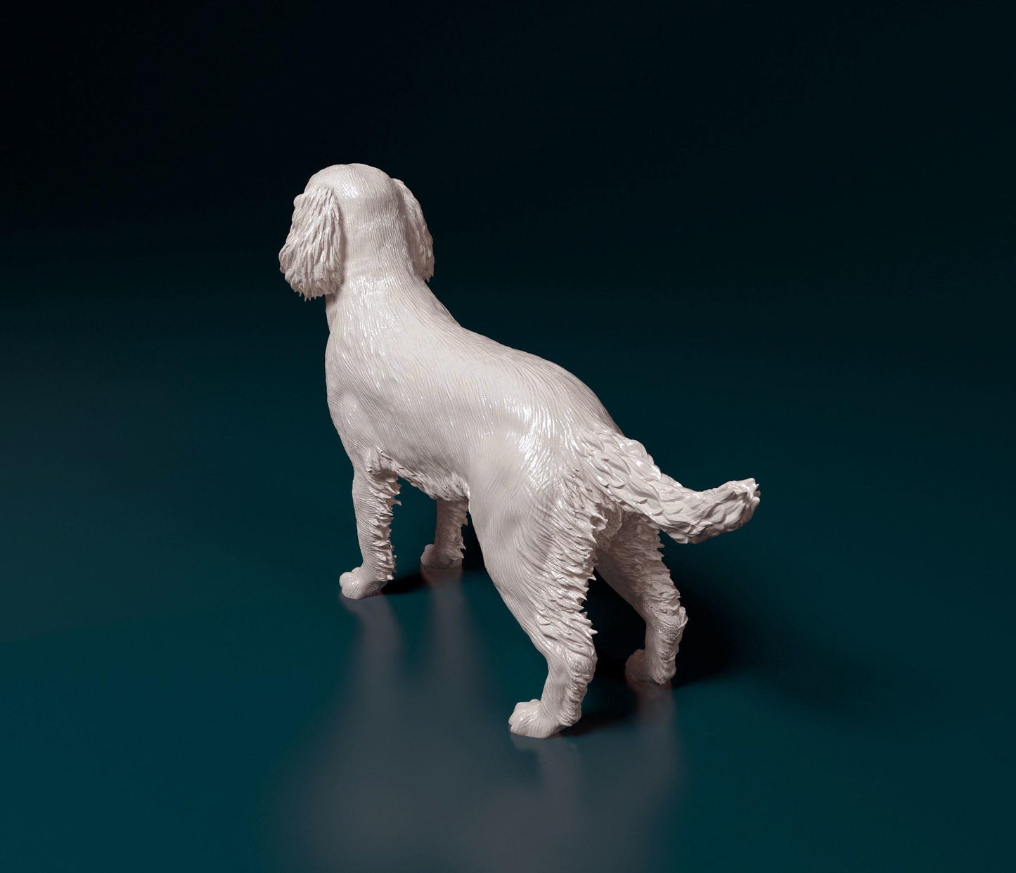 3D Printed  English Springer spaniel Dog  Figurine -