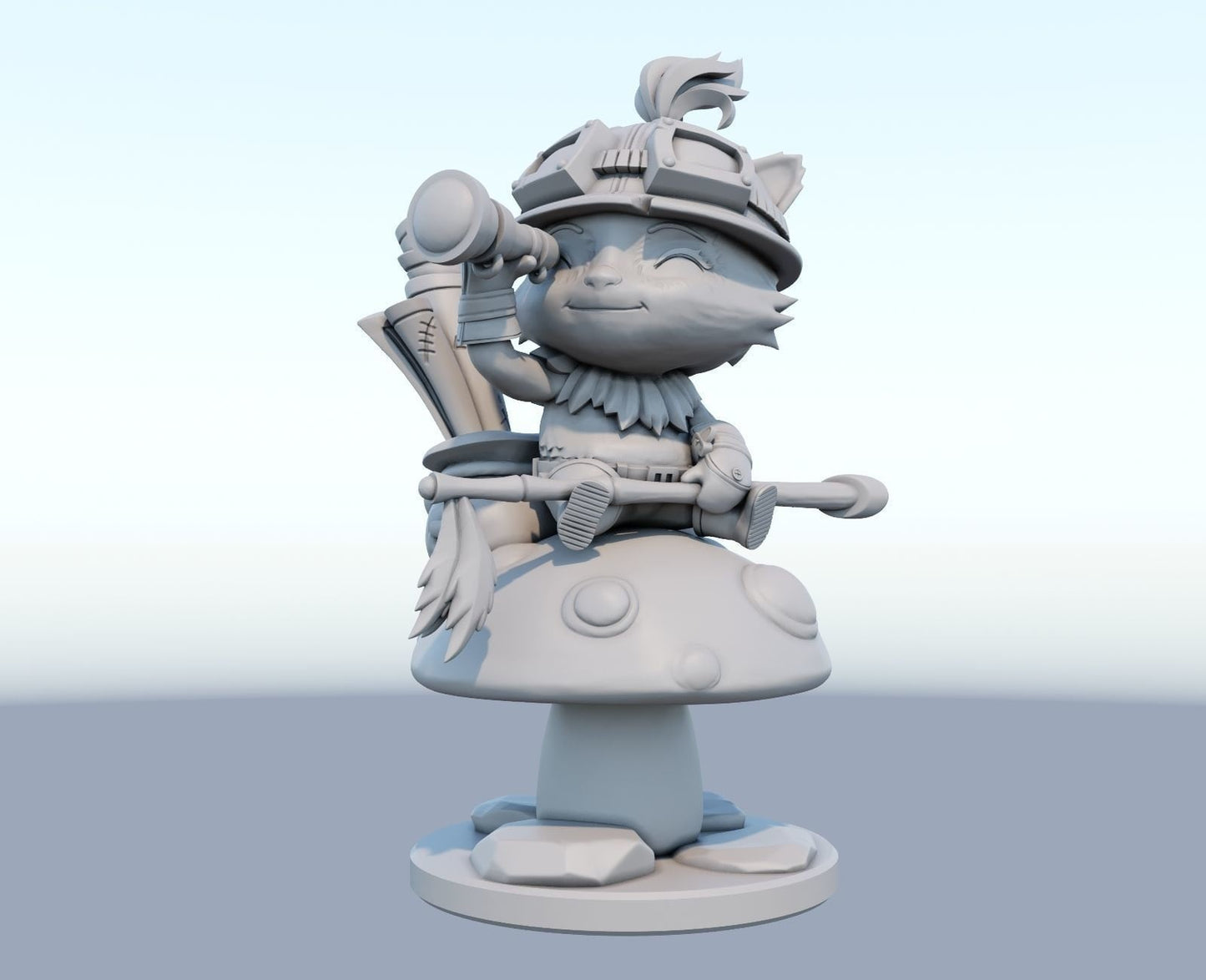League of Legends Teemo Figure | 3D Printed Chibi Model | Gaming Desk Decor | Gamer Gift | Collectible Statue