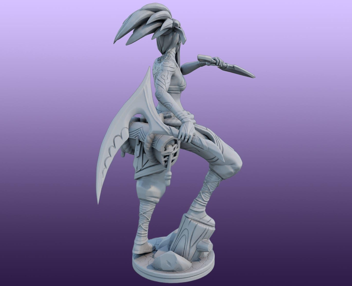 League of Legends Akali Figurine -  3D Printed Collectible for Your Gaming Heaven - Lol
