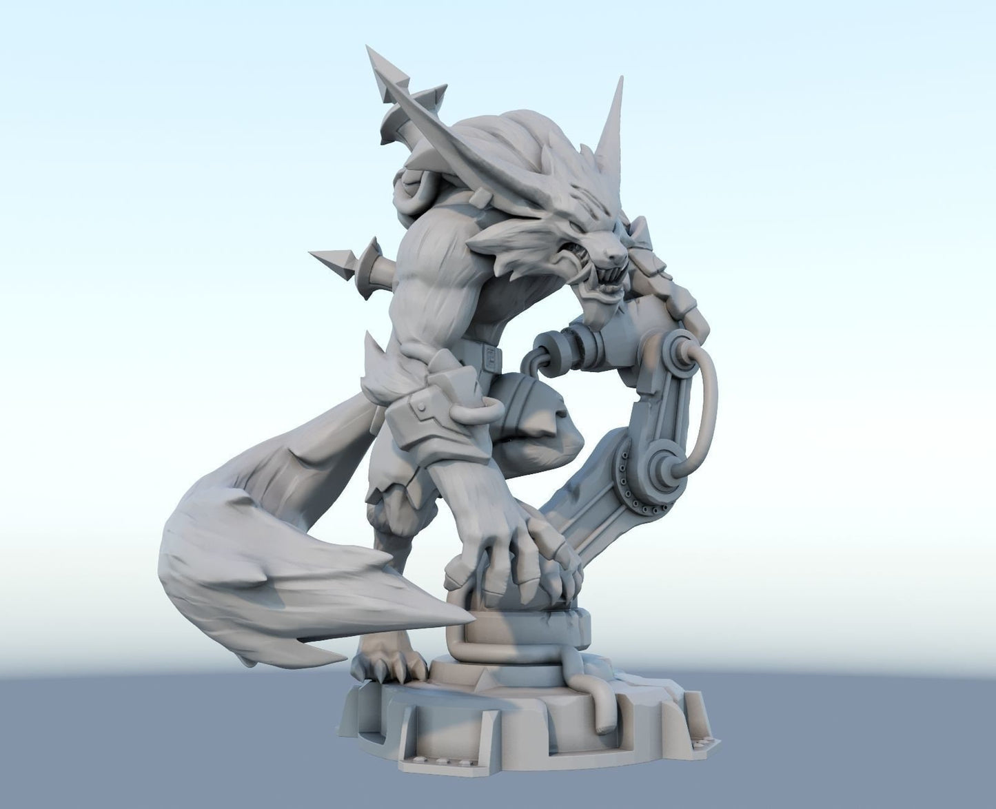 League of Legends Warwick Figurine -  3D Printed Collectible for Your Gaming Heaven