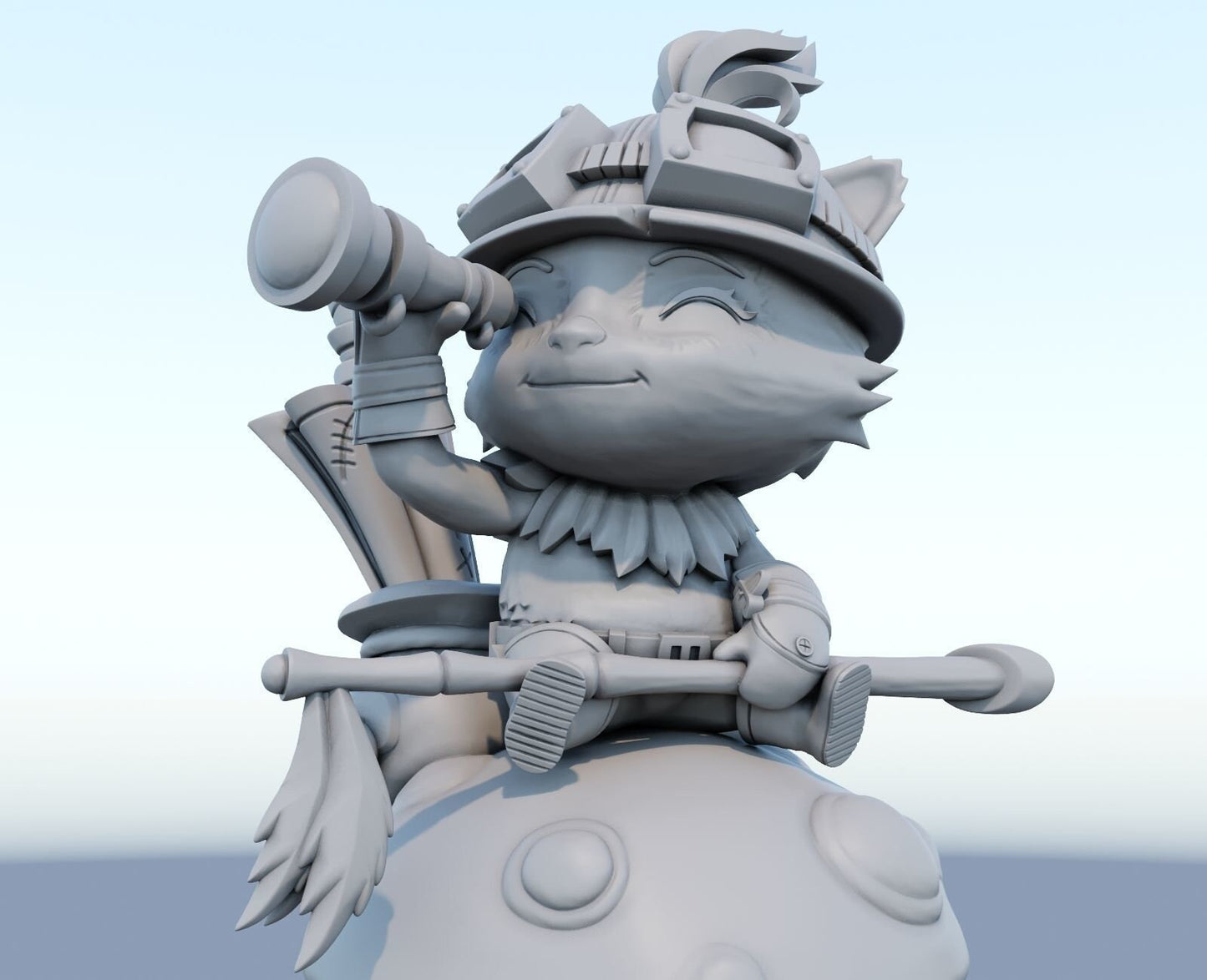 League of Legends Teemo Figure | 3D Printed Chibi Model | Gaming Desk Decor | Gamer Gift | Collectible Statue