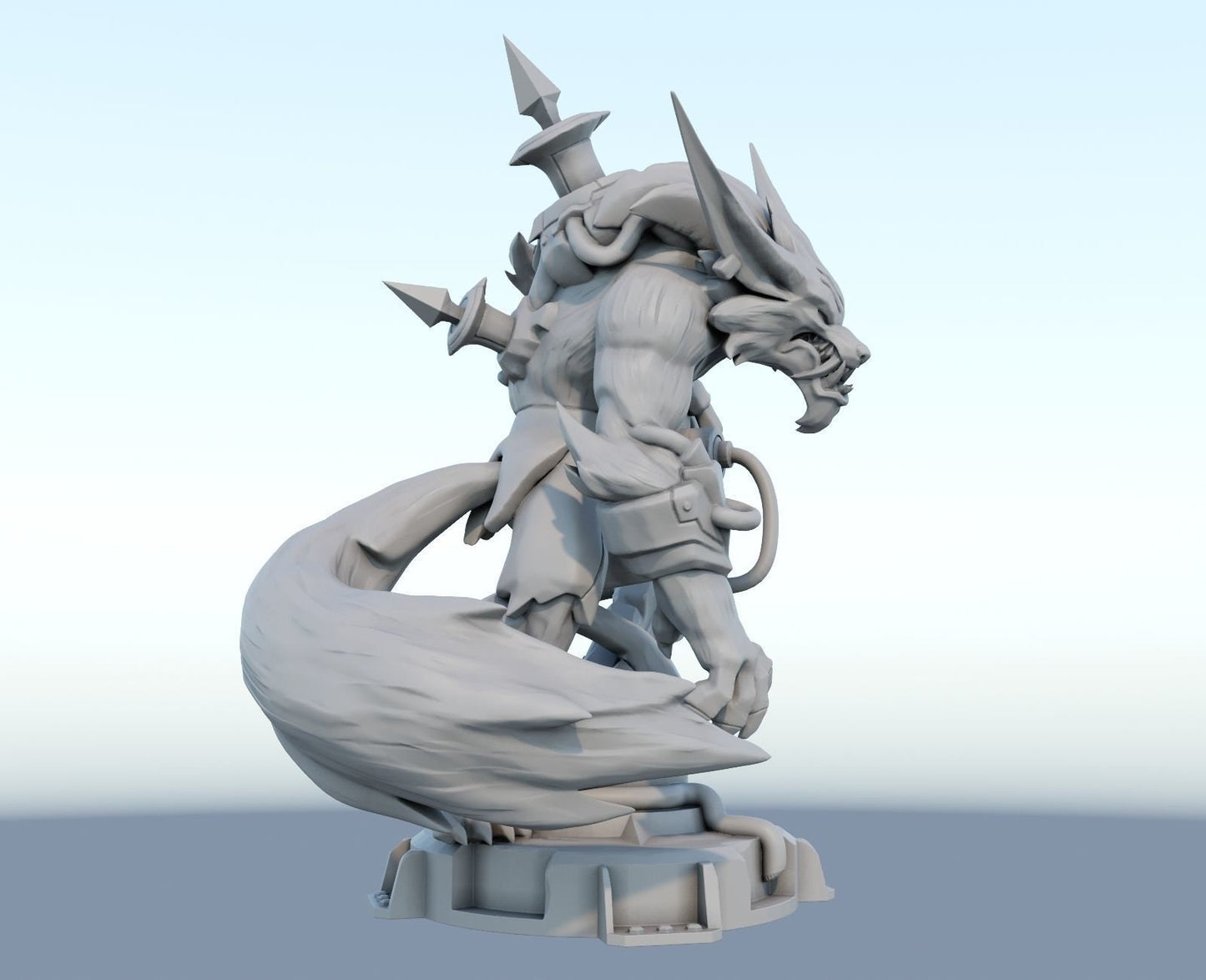 League of Legends Warwick Figurine -  3D Printed Collectible for Your Gaming Heaven