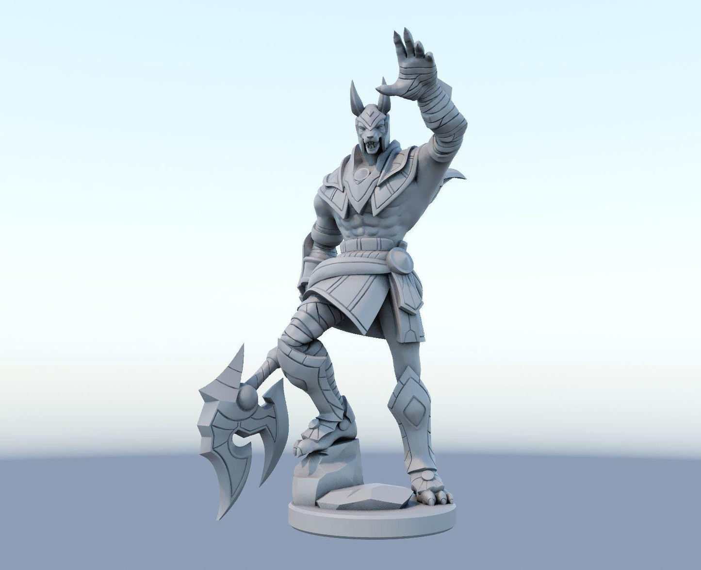 League of Legends Nasus Figurine -  3D Printed Collectible for Your Gaming Heaven
