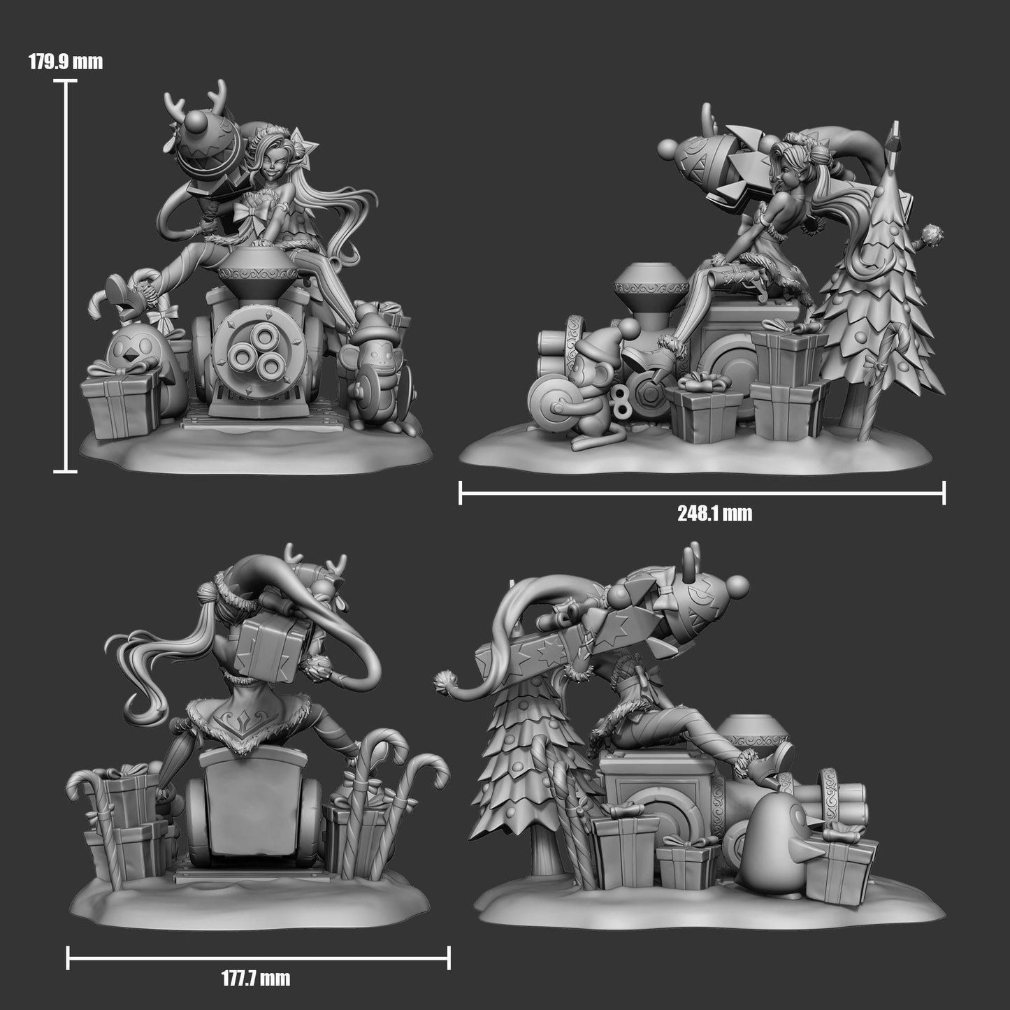 League of Legends   Jinx The Ambitious Elf Skin Figurine -  3D Printed Collectible for Your Gaming Heaven