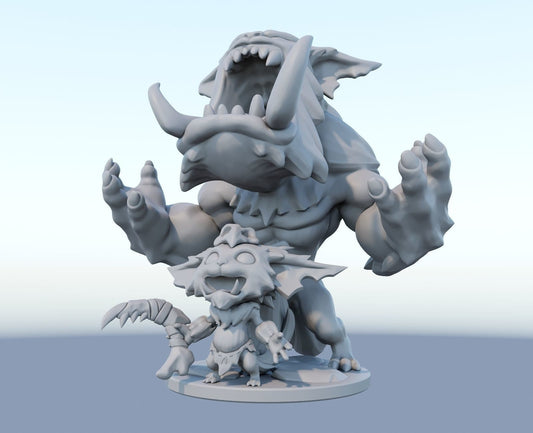 League of Legends Gnar Figurine -  3D Printed Collectible for Your Gaming Heaven