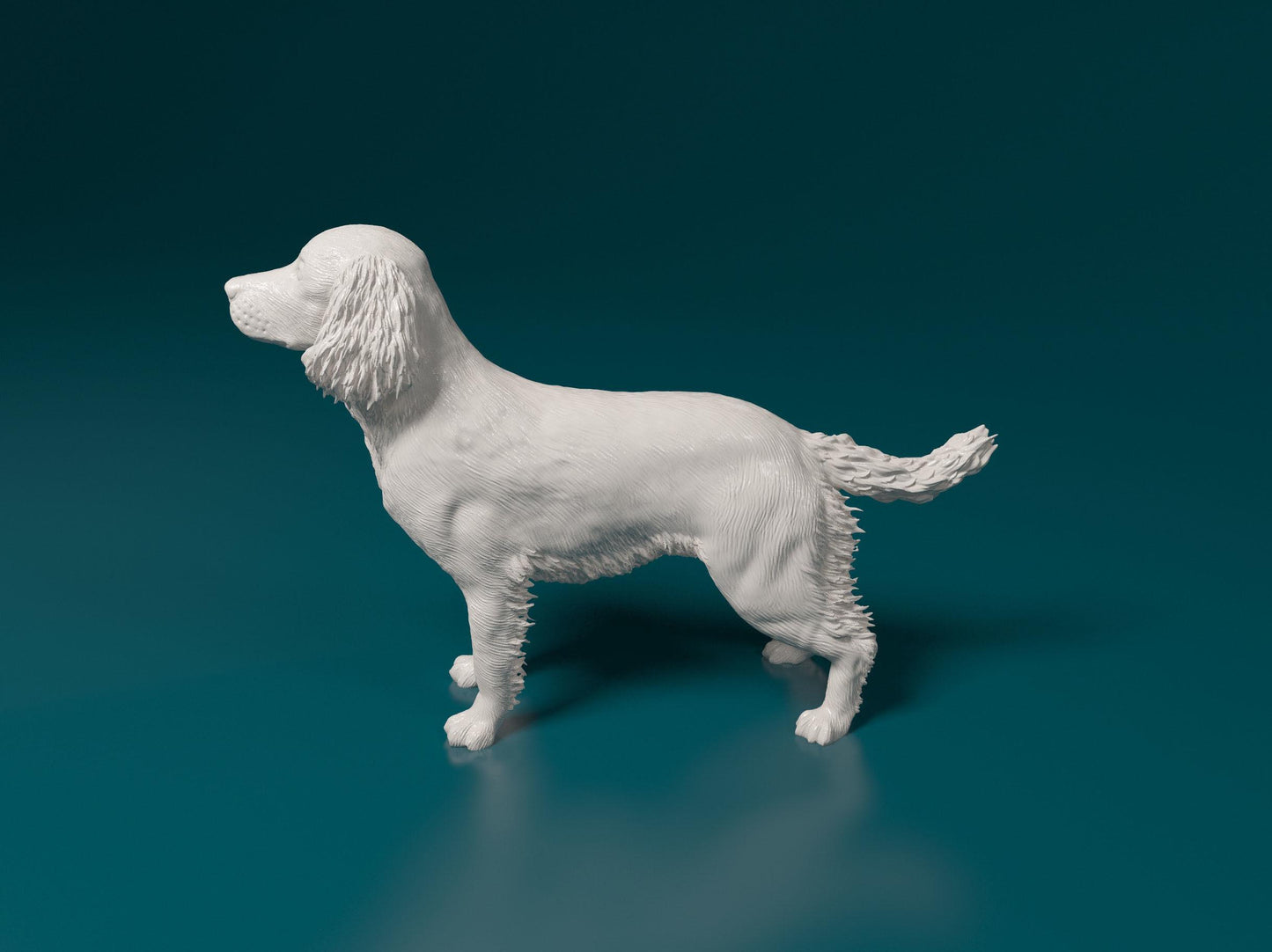 3D Printed  English Springer spaniel Dog  Figurine -