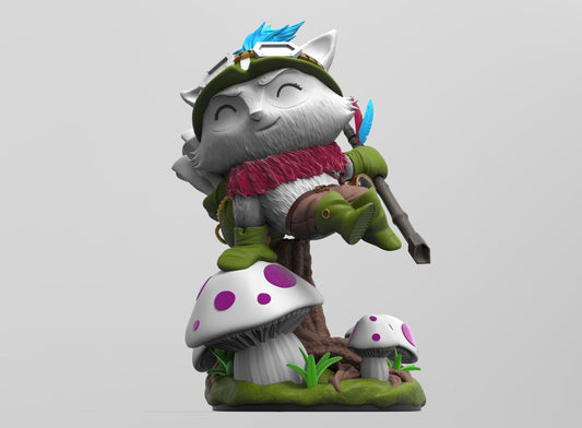 League of Legends  Teemo  Figurine -  3D Printed Collectible for Your Gaming Heaven