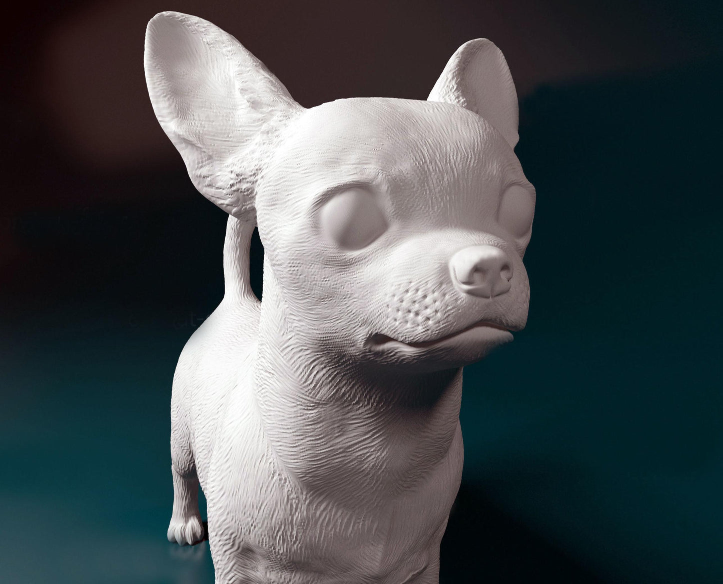 3D Printed Chihuahua dog  Figurine -