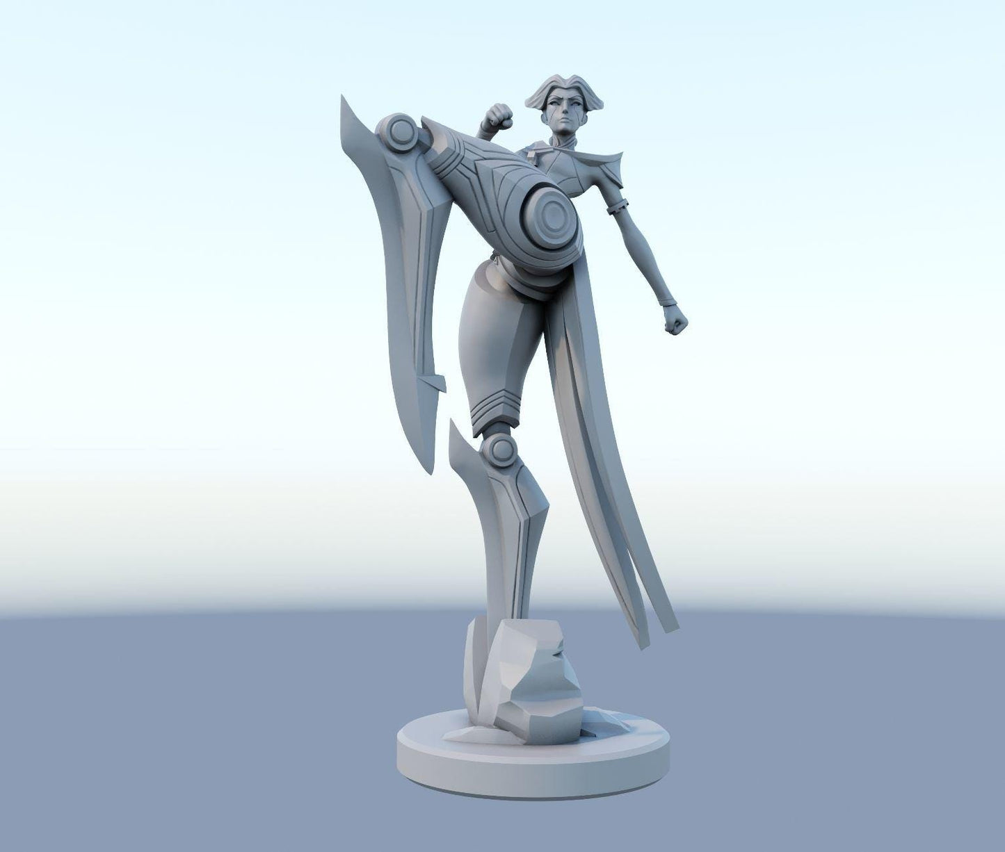 League of Legends Camille Figurine -  3D Printed Collectible for Your Gaming Heaven
