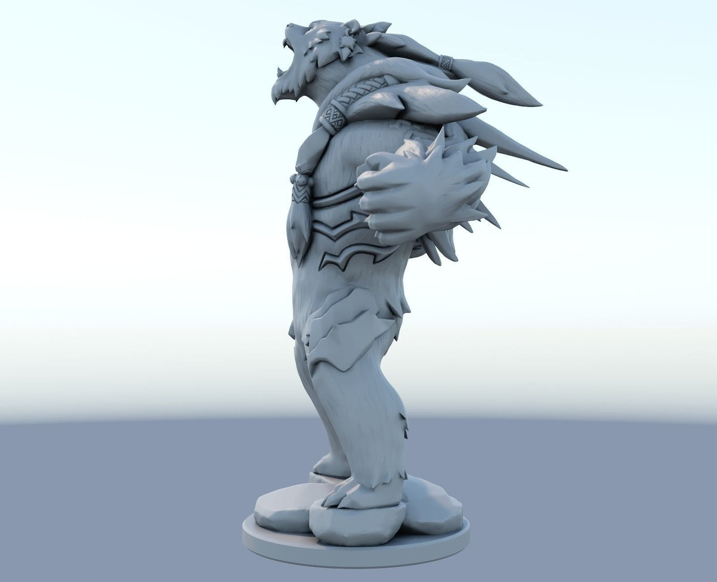 League of Legends Volibear Figurine -  3D Printed Collectible for Your Gaming Heaven