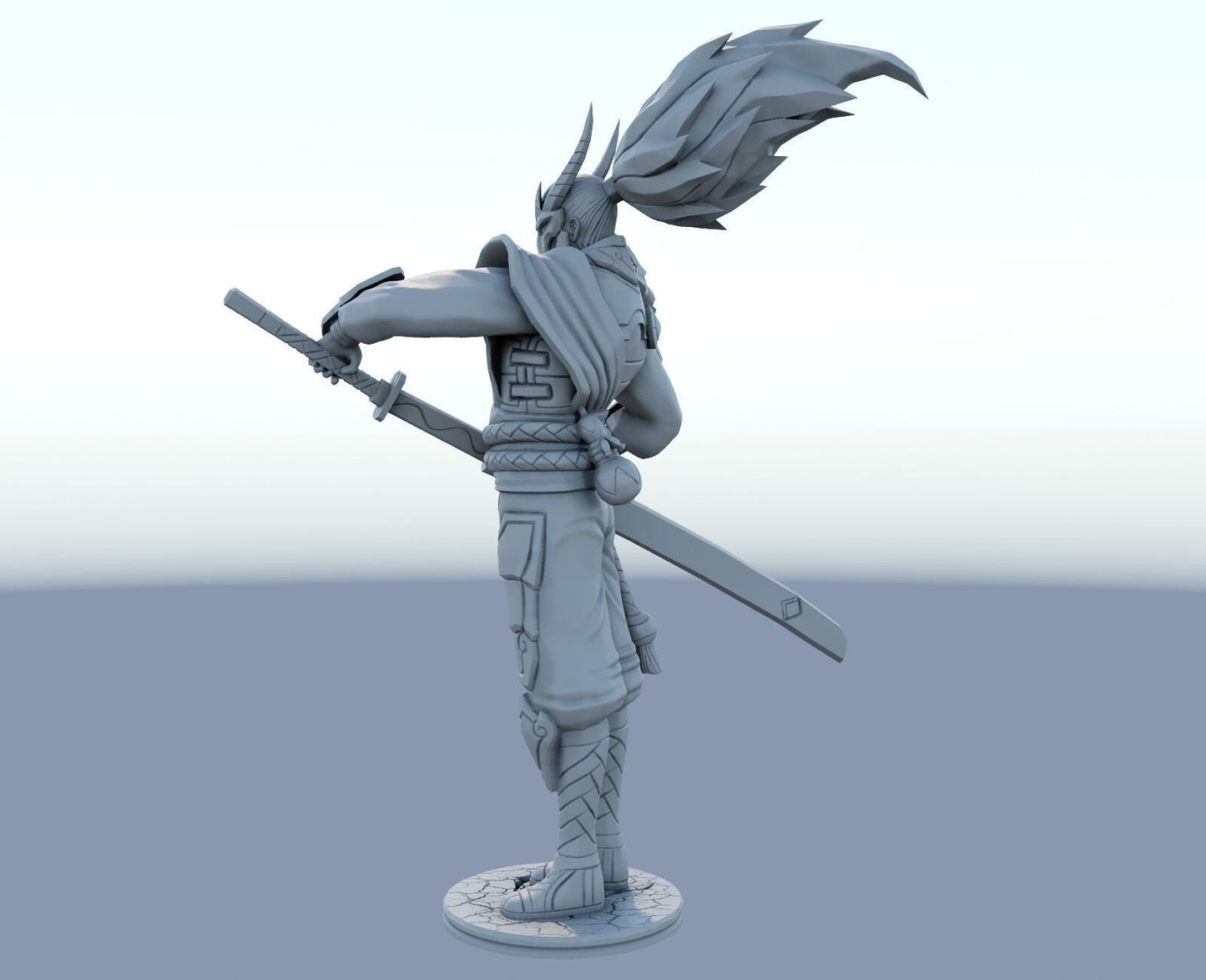 League of Legends Yasuo Blood Moon Figurine -  3D Printed Collectible for Your Gaming Heaven