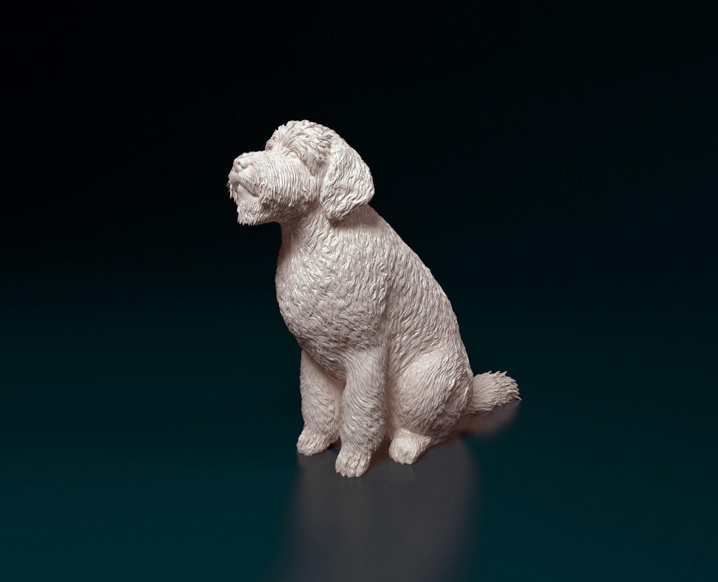 GoldenDoodle Dog  Figurine - 3D Printed
