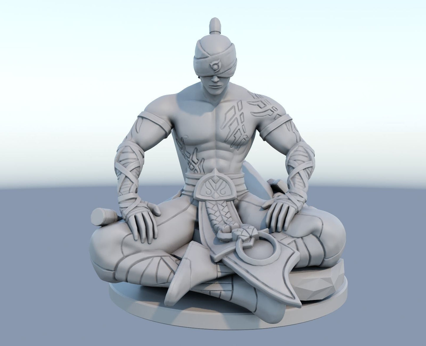 League of Legends  Lee sin  Figurine -  3D Printed Collectible for Your Gaming Heaven