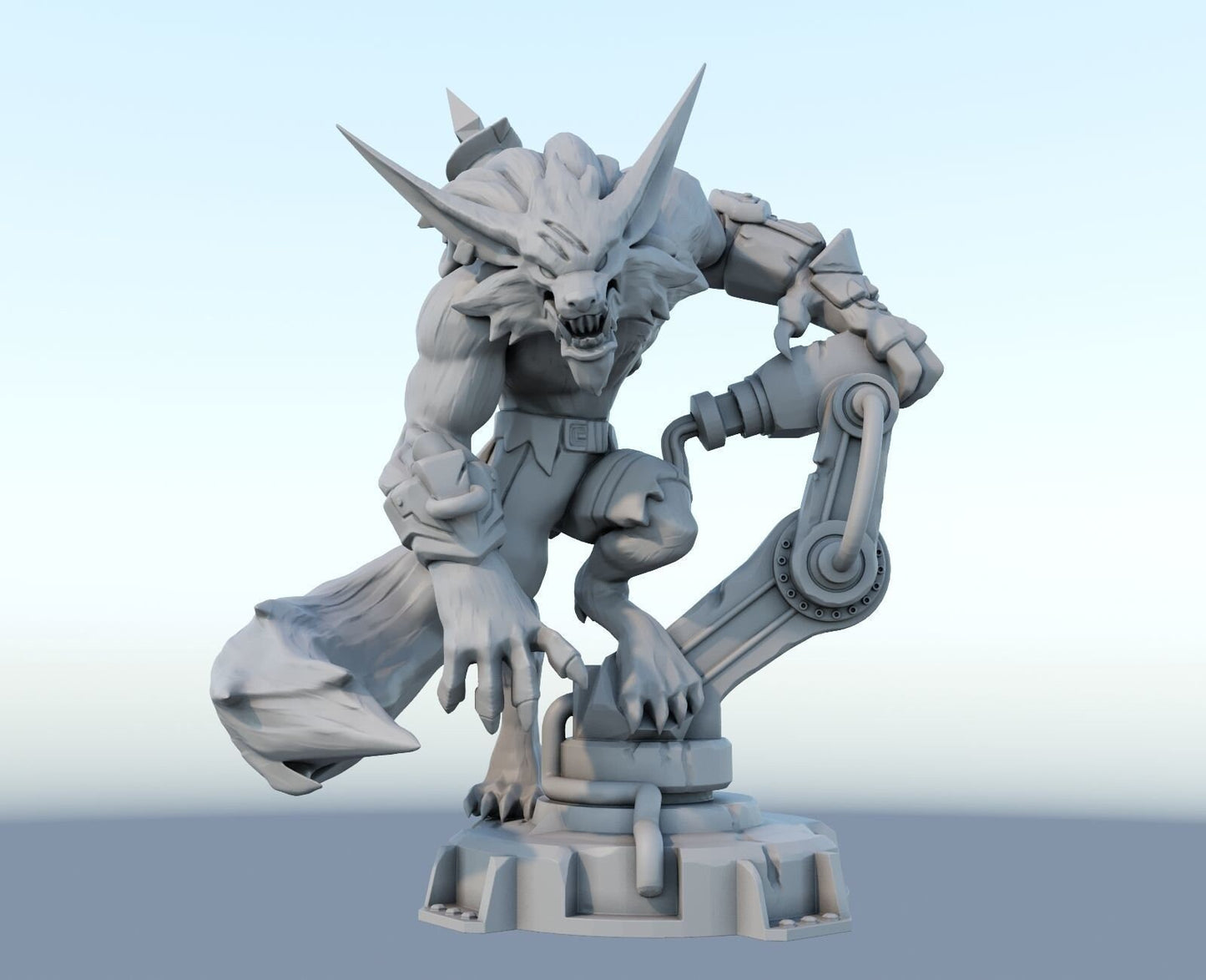League of Legends Warwick Figurine -  3D Printed Collectible for Your Gaming Heaven