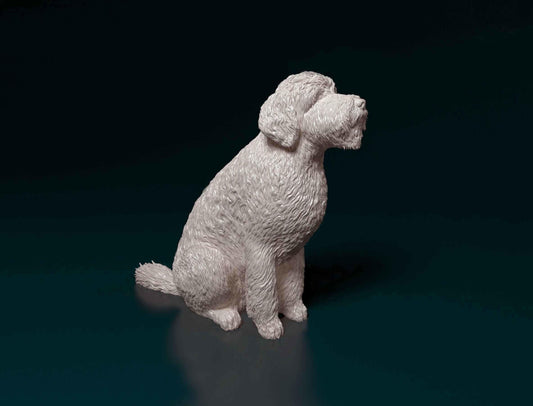 GoldenDoodle Dog  Figurine - 3D Printed