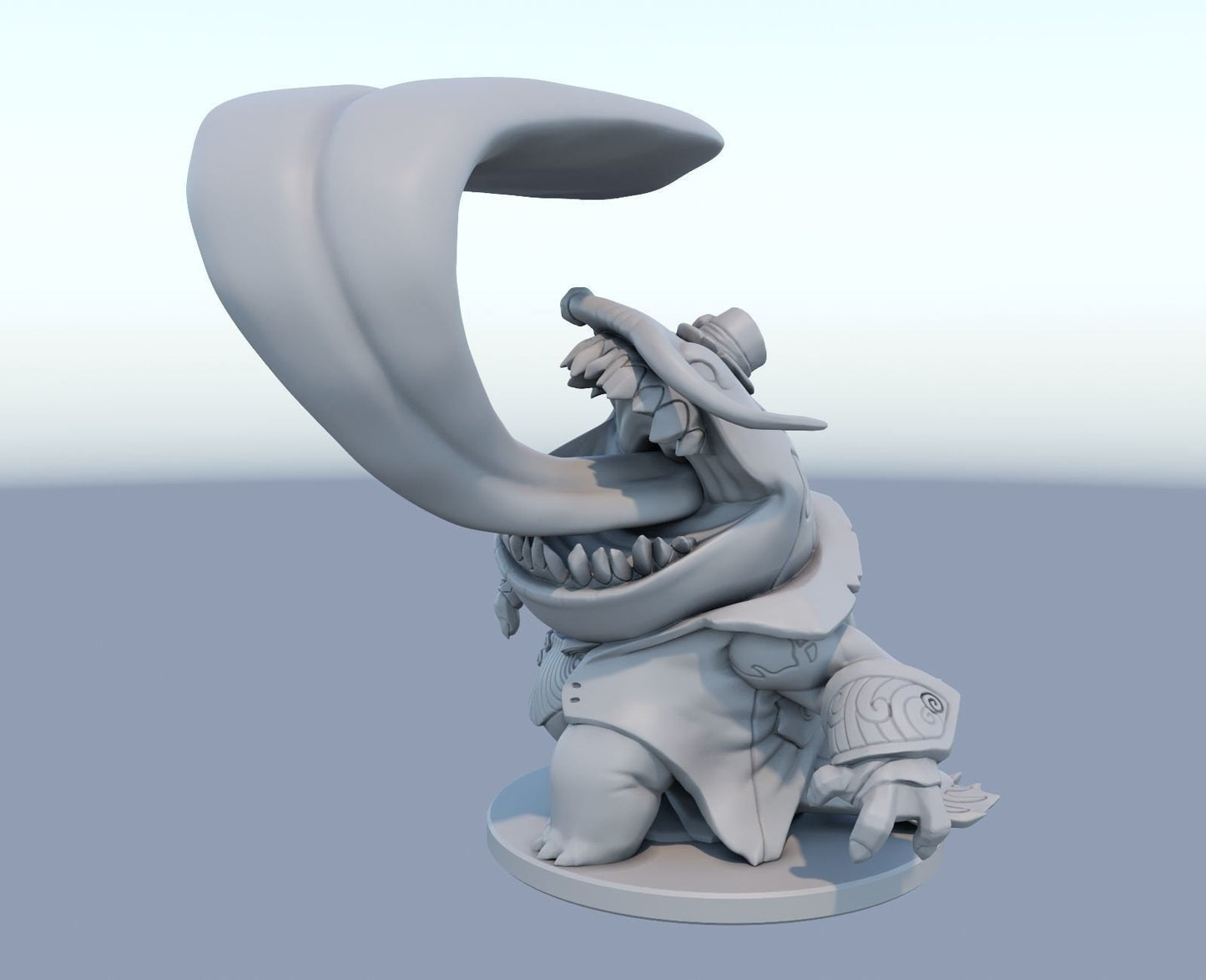 League of Legends  Tahm Kench  Figurine -  3D Printed Collectible for Your Gaming Heaven