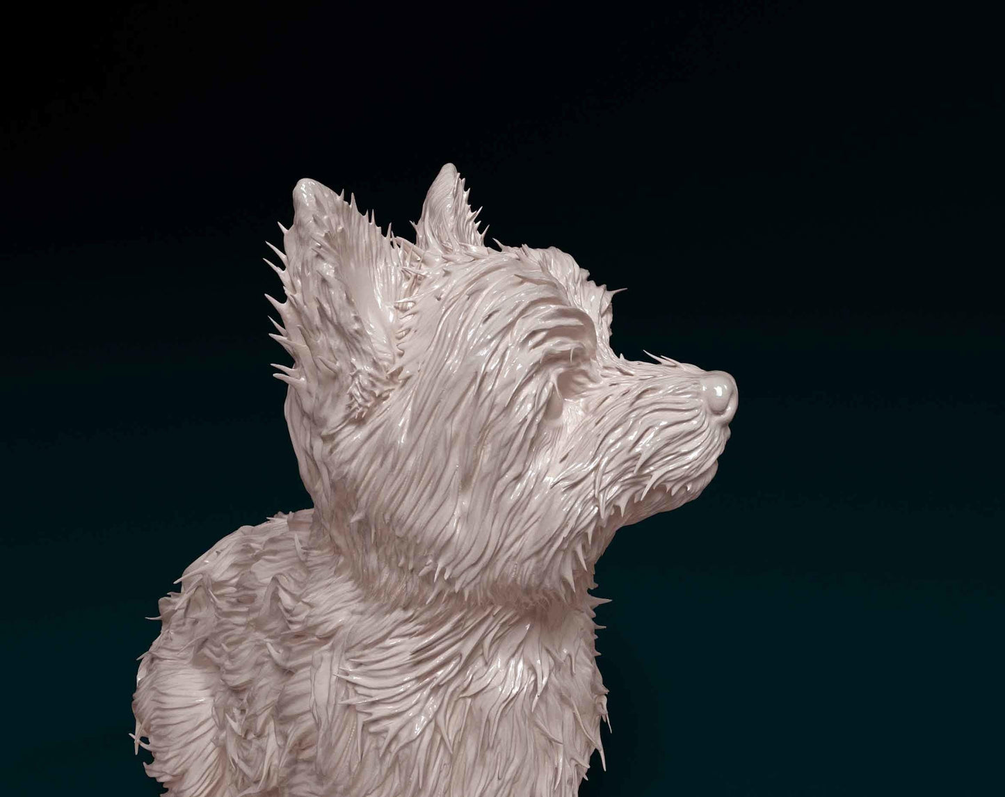 Yorkshire terrier  Dog Figurine - 3D Printed
