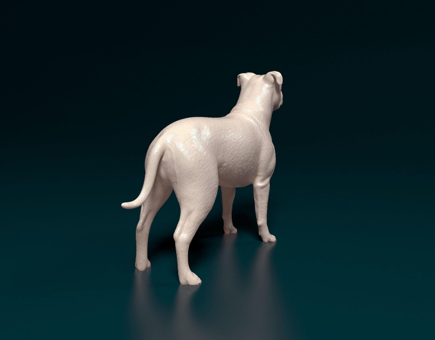3D Printed Pitbull dog  Figurine -