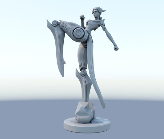 League of Legends Camille Figurine -  3D Printed Collectible for Your Gaming Heaven