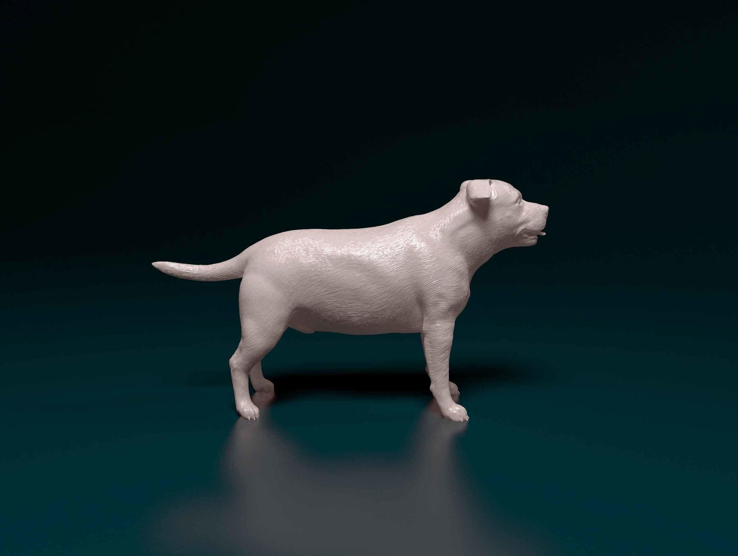 3D Printed Staffordshire bull terrier  Figurine -