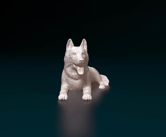3D Printed German shepherd Dog  Figurine -