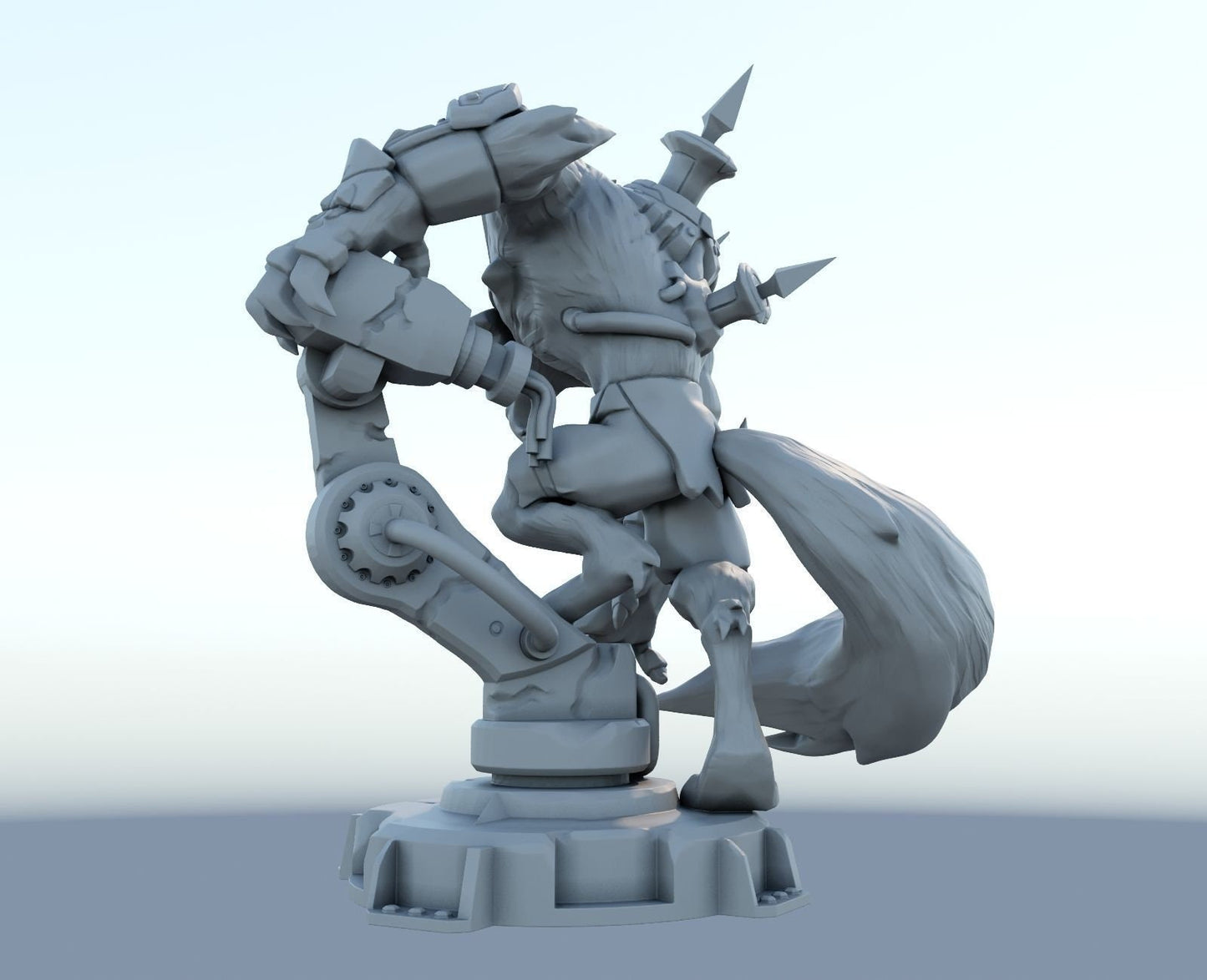 League of Legends Warwick Figurine -  3D Printed Collectible for Your Gaming Heaven