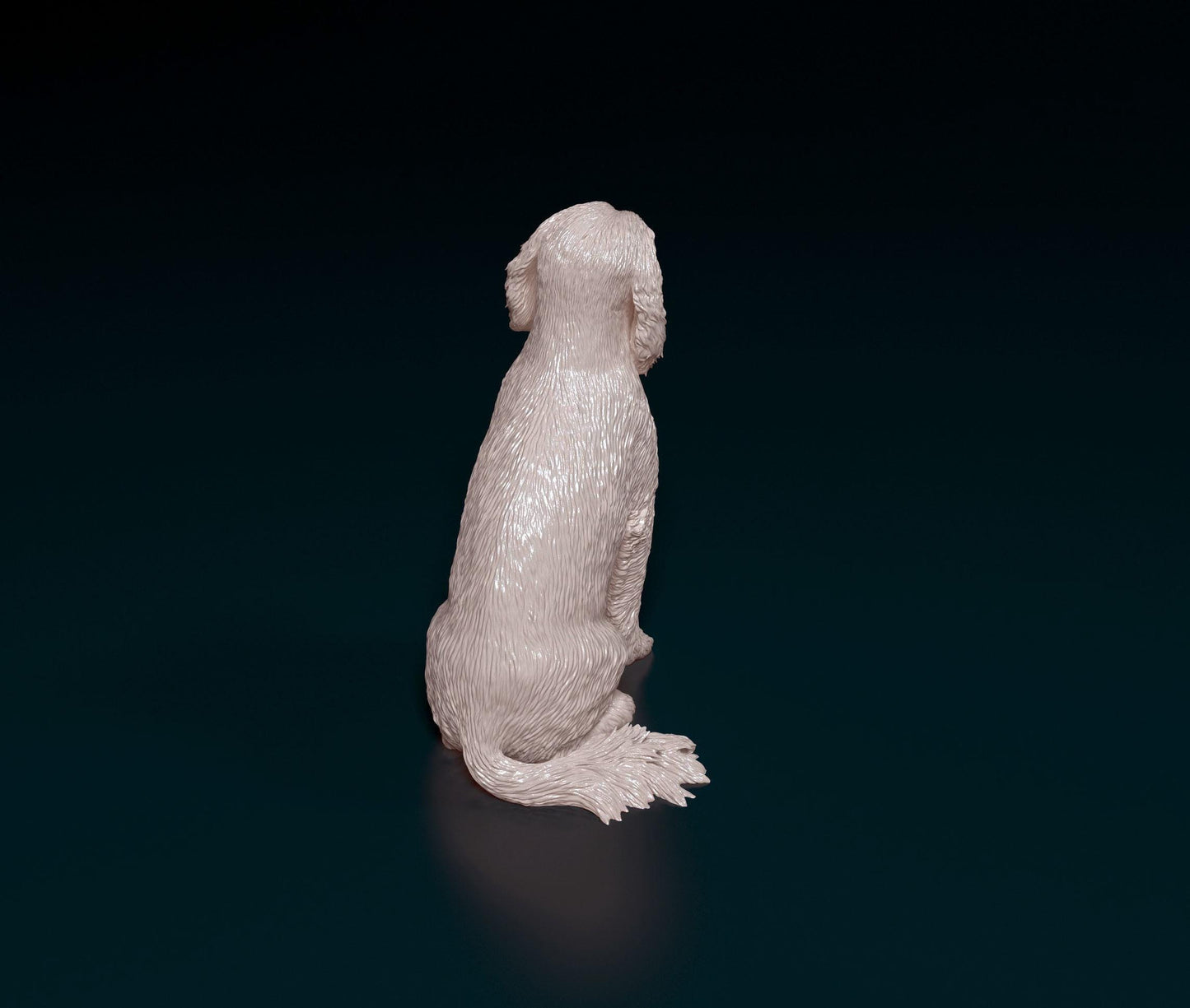3D Printed English Cocker Spaniel  Figurine -