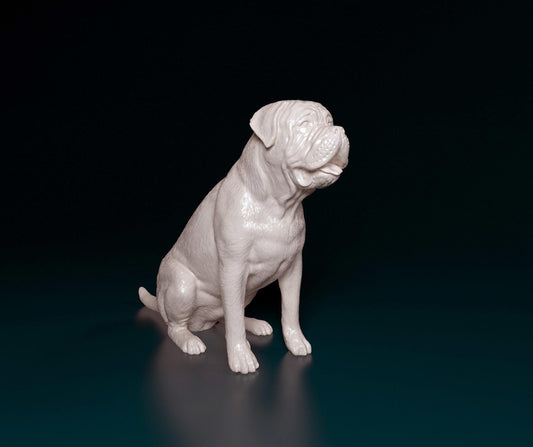 3D Printed Bullmastiff  Dog  Figurine -