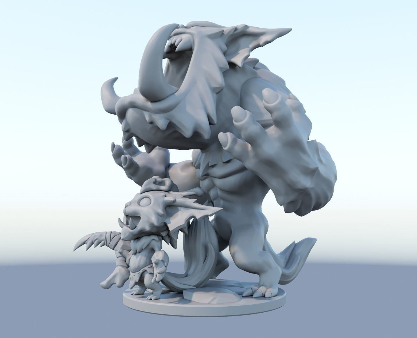 League of Legends Gnar Figurine -  3D Printed Collectible for Your Gaming Heaven