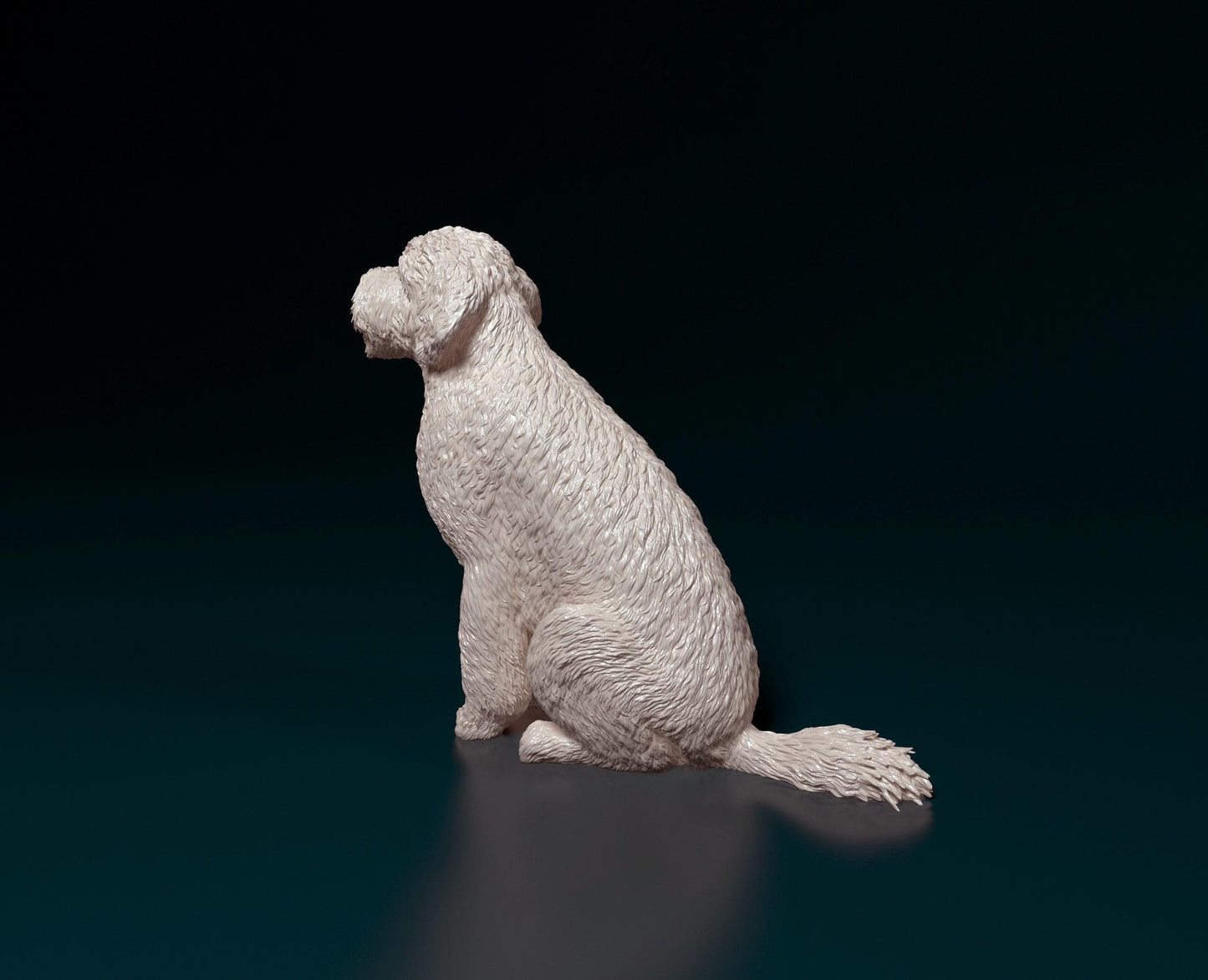GoldenDoodle Dog  Figurine - 3D Printed