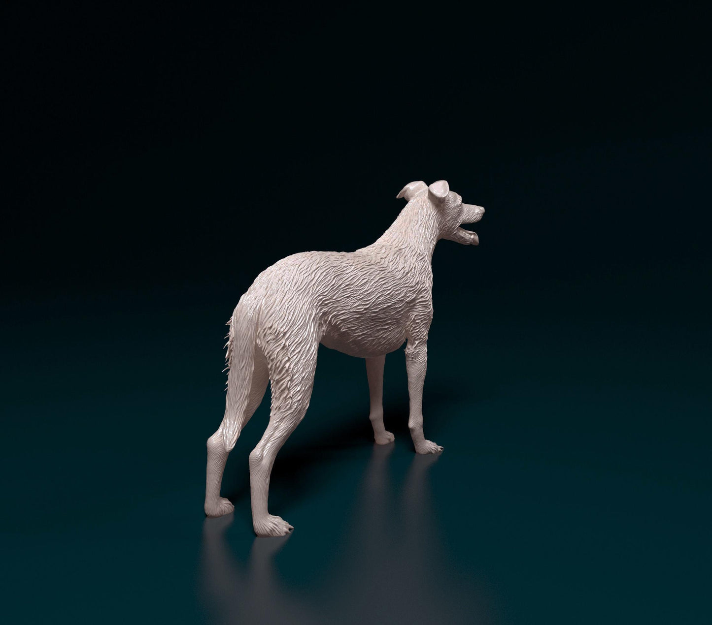 Wirehaired Greyhound Figurine | 3D Printed Dog Statue | Realistic Greyhound Sculpture | Dog Lover Gift | Free Worldwide Shipping