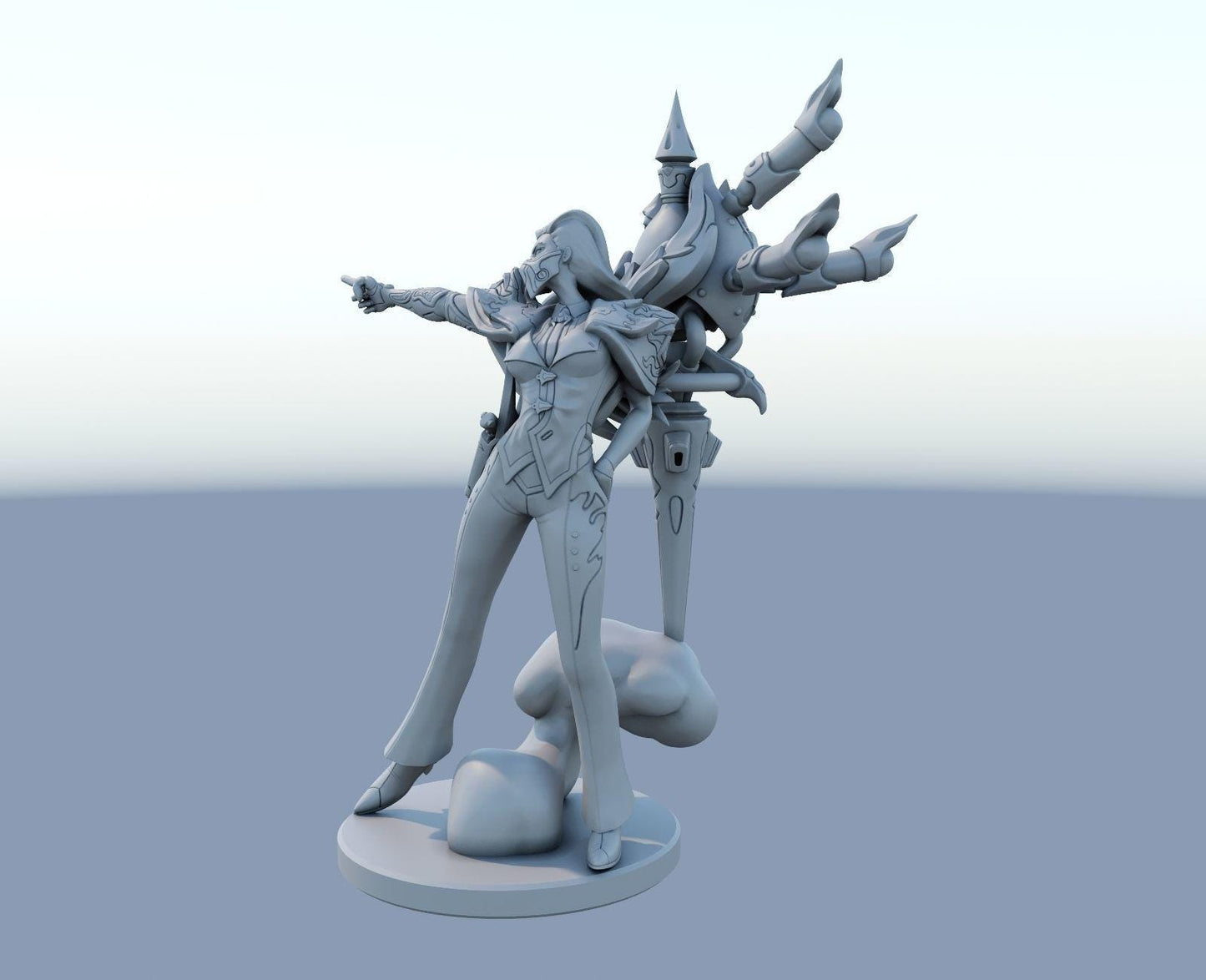League of Legends  Renata Figurine -  3D Printed Collectible for Your Gaming Heaven