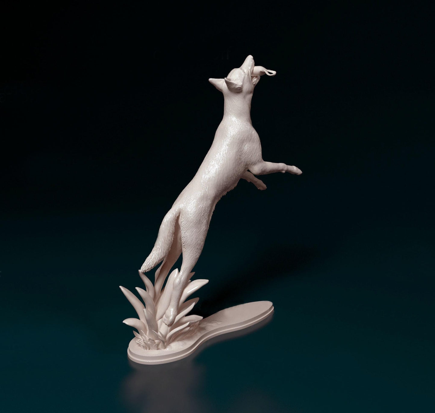 Flying Dog Figurine | 3D Printed Leaping Dog Statue | Fantasy Dog Sculpture | Unique Pet Art | Free Worldwide Shipping