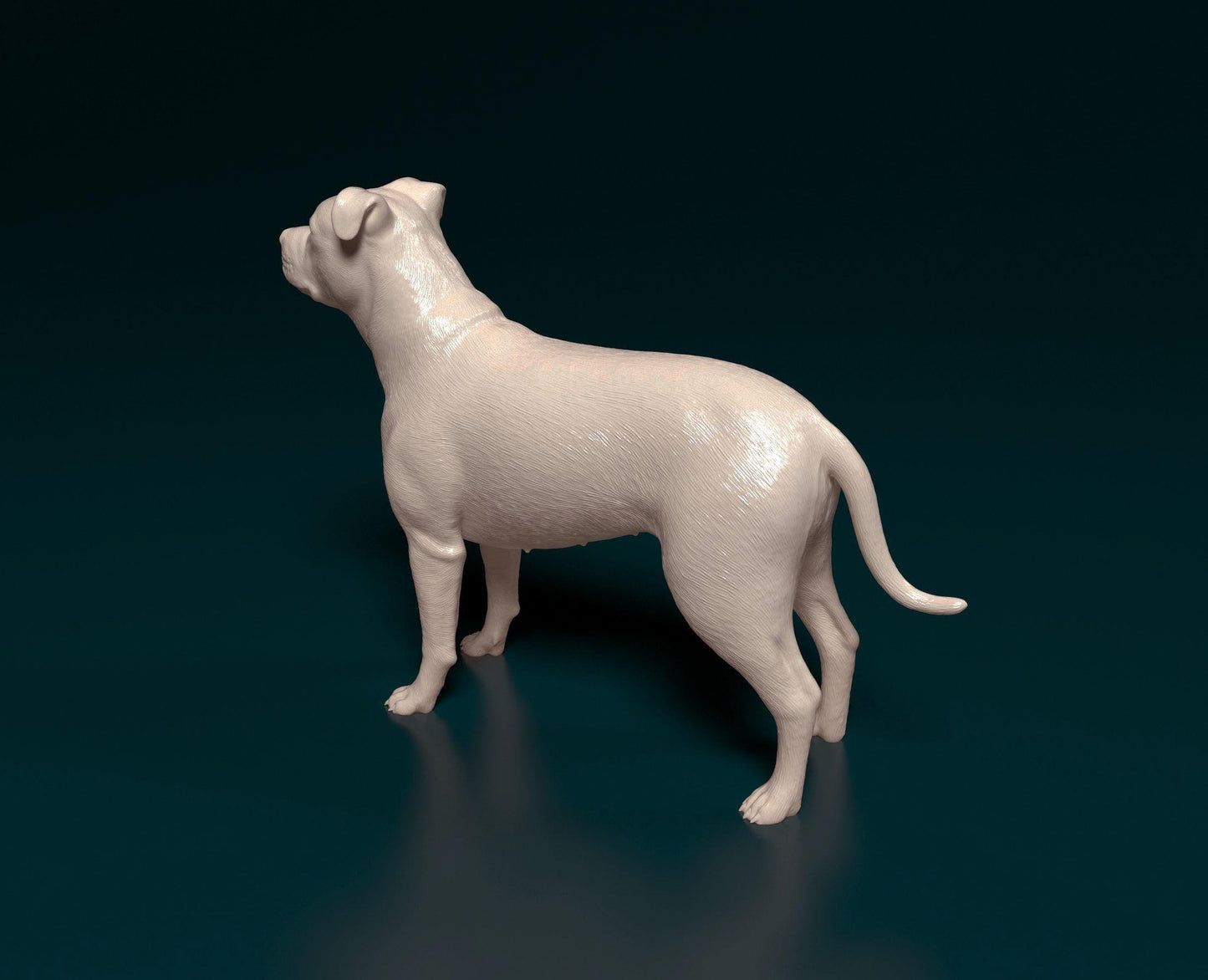 3D Printed Pitbull dog  Figurine -
