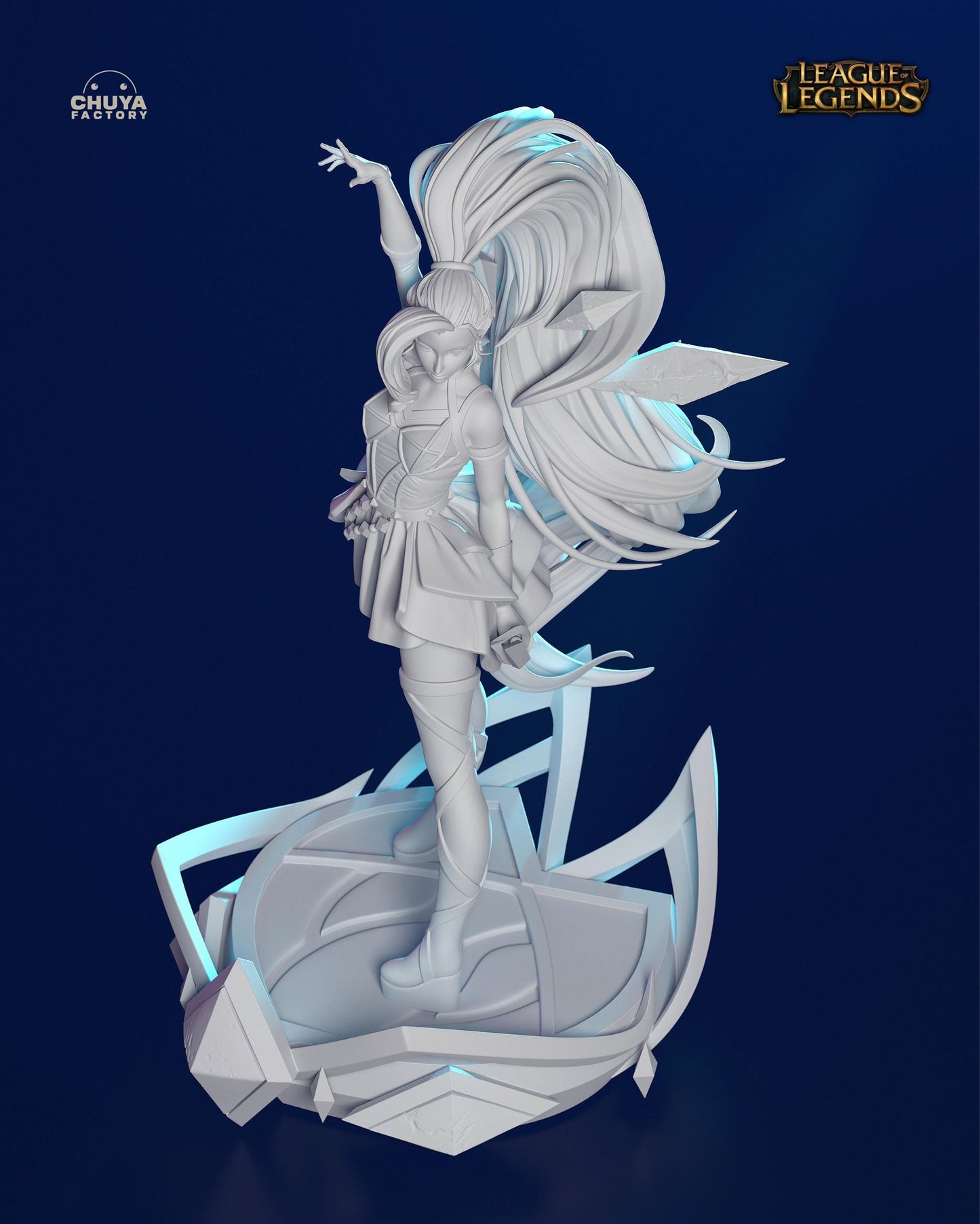 Seraphine 3D Print Fan Art | League of Legends Inspired Statue | K/DA Star Guardian Figurine | Gamer Collectible | Free Shipping