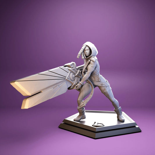 League of Legends  Senna The Redeemer  -  3D Printed Collectible for Your Gaming Heaven