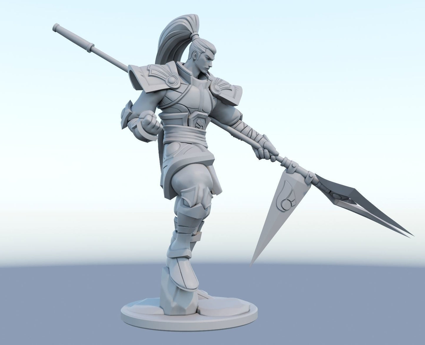 League of Legends  Xin zhao  Figurine -  3D Printed Collectible for Your Gaming Heaven