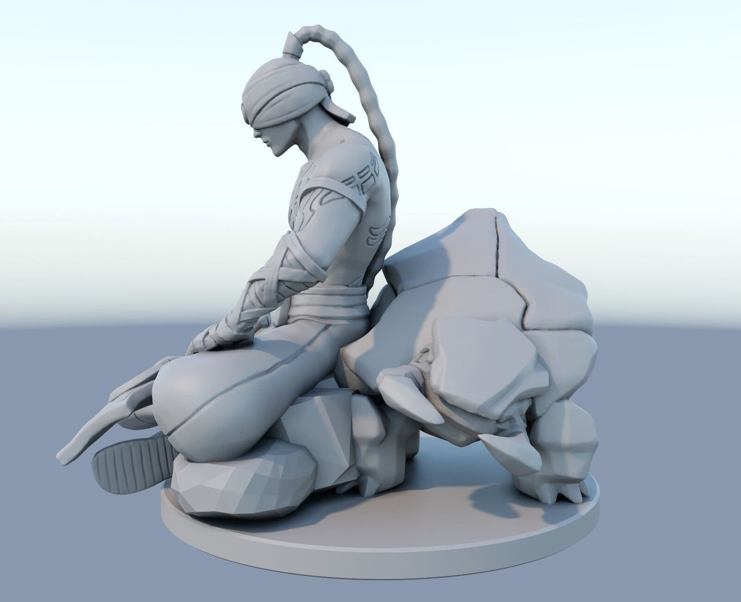 League of Legends  Lee sin  Figurine -  3D Printed Collectible for Your Gaming Heaven