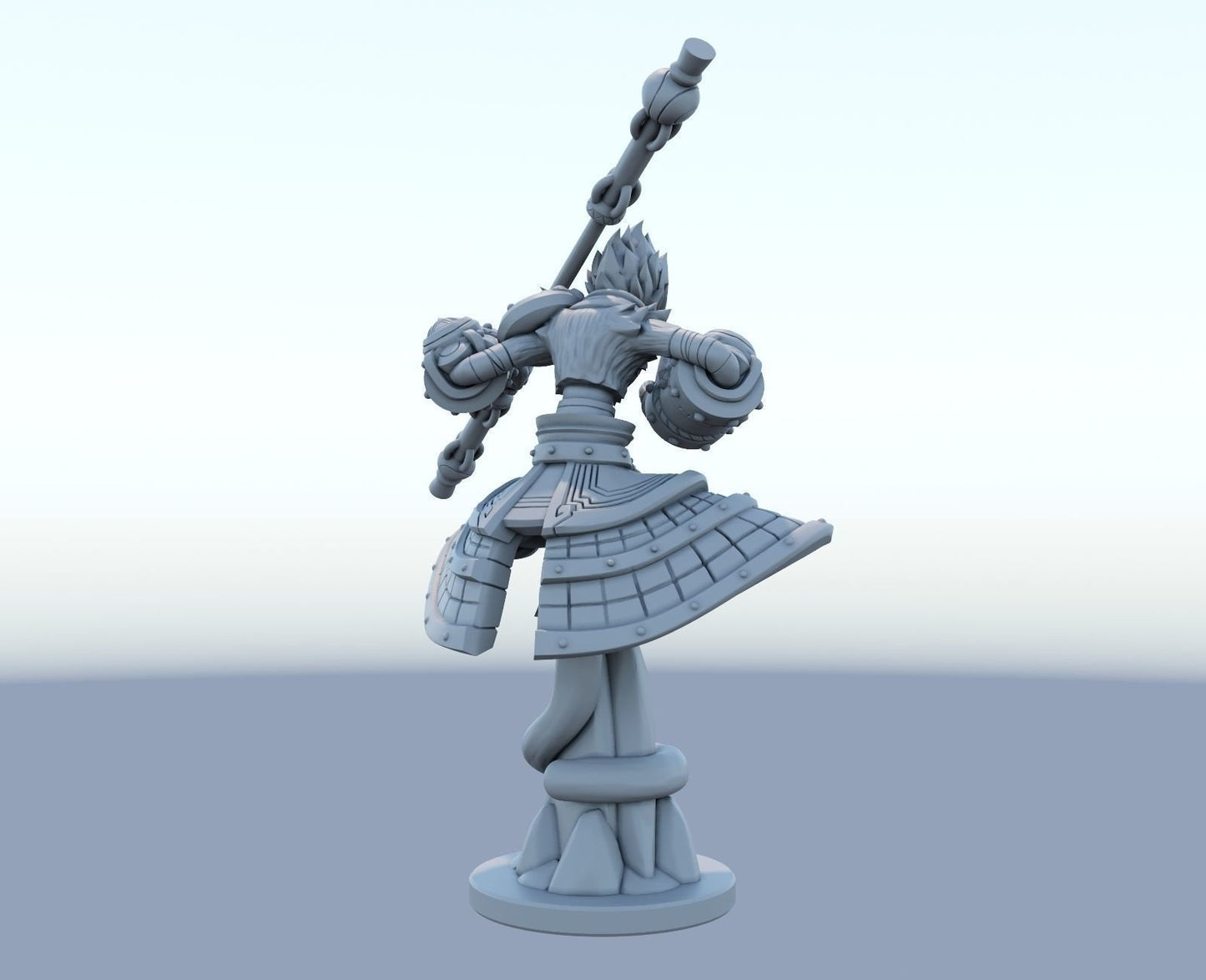 League of Legends  Wukong  Figurine -  3D Printed Collectible for Your Gaming Heaven