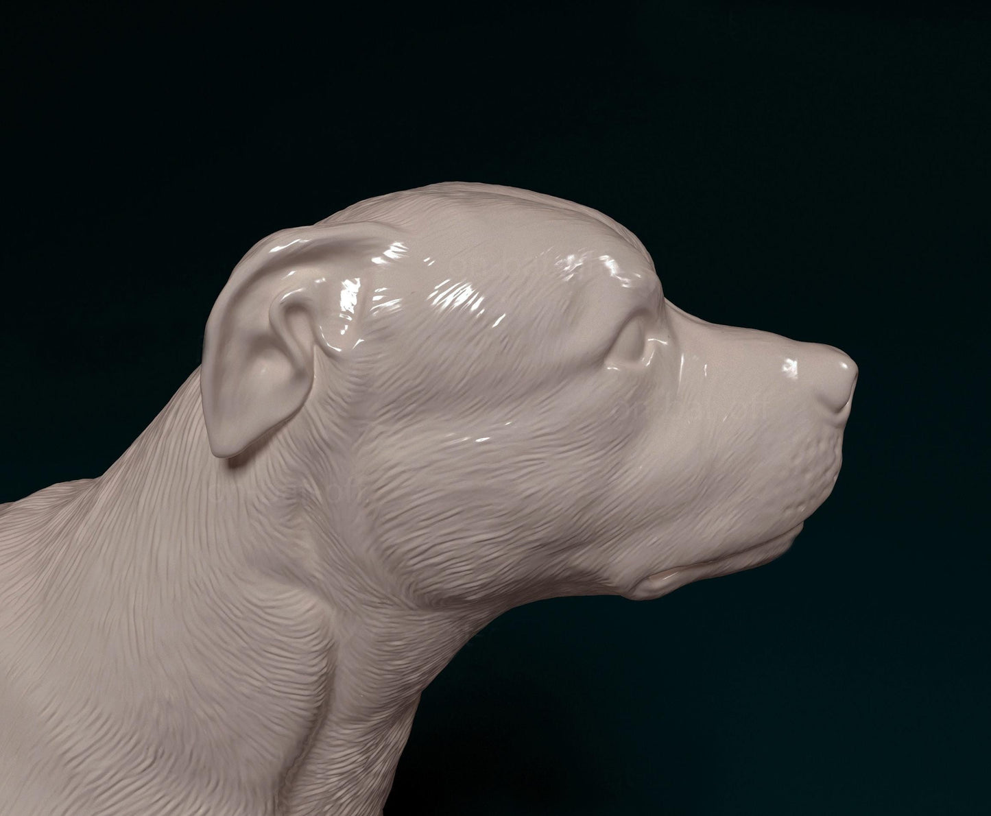 3D Printed  Staffordshire Bull terrier 2 Dog  Figurine -