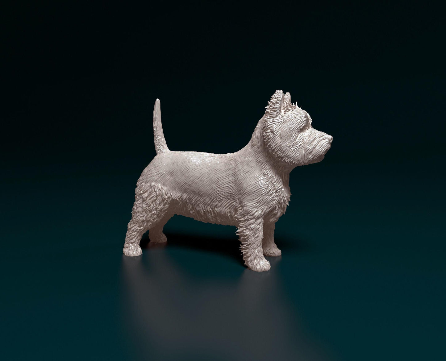 West highland white terrier Dog Figurine - 3D Printed