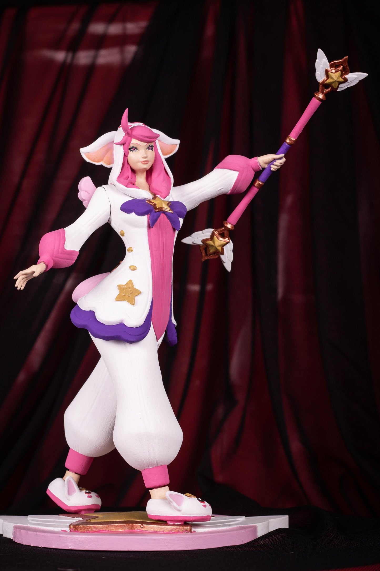 League of Legends  Pajama Star Guardian Lux Figurine -  3D Printed Collectible for Your Gaming Heaven