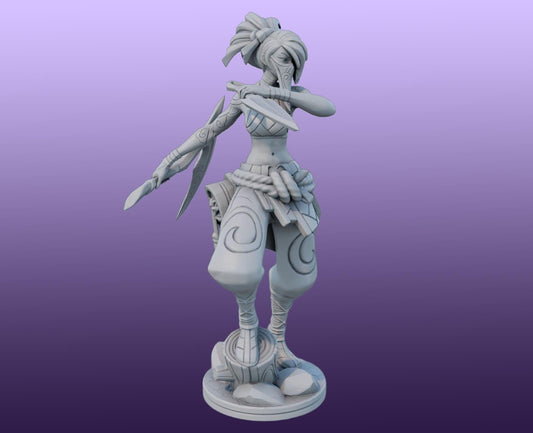 League of Legends Akali Figurine -  3D Printed Collectible for Your Gaming Heaven - Lol