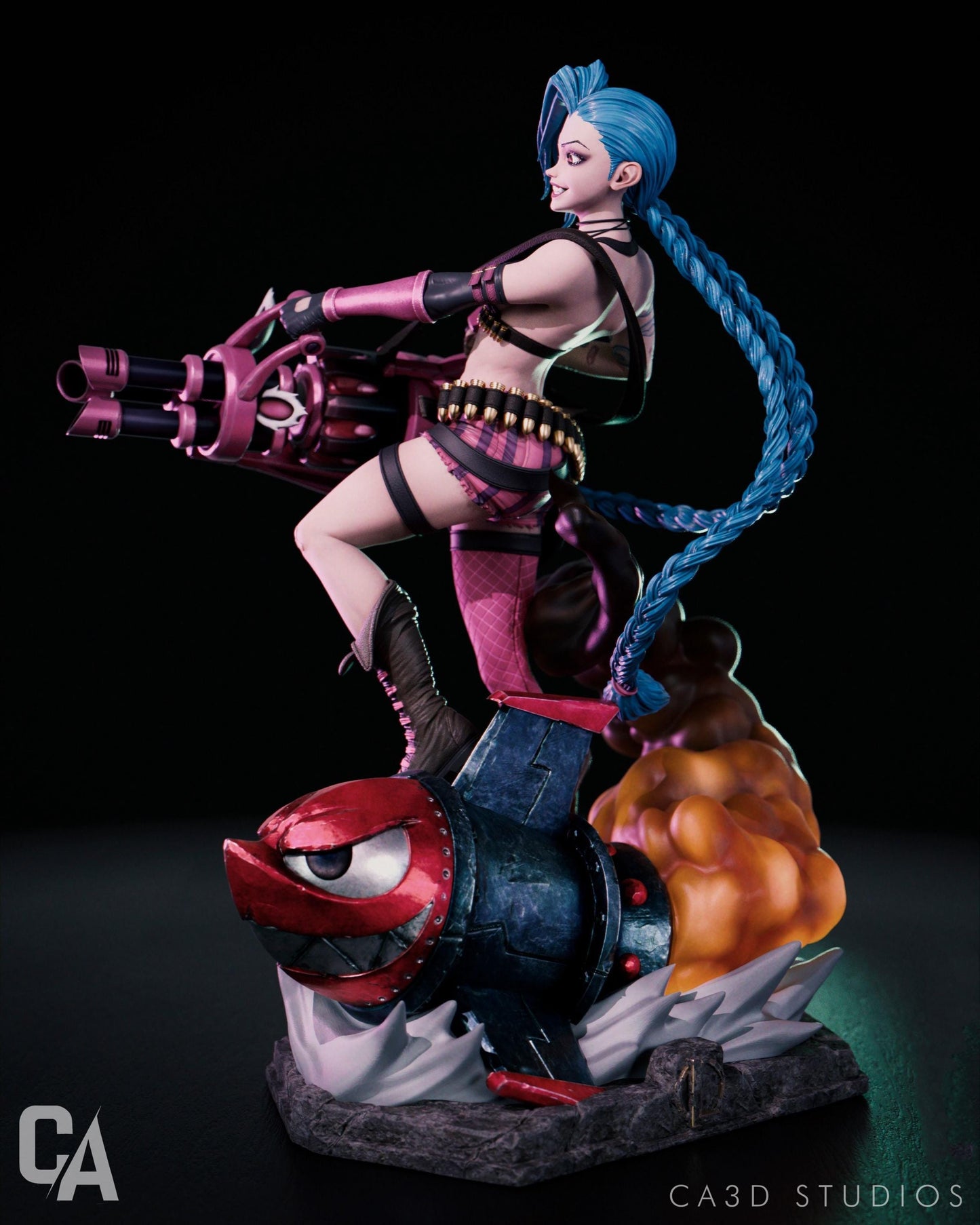 Jinx 3D Print Figurine | League of Legends Fan Art Statue  | Gamer Collectible Gift | Free Shipping
