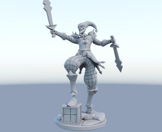 League of Legends  Shaco Figurine -  3D Printed Collectible for Your Gaming Heaven