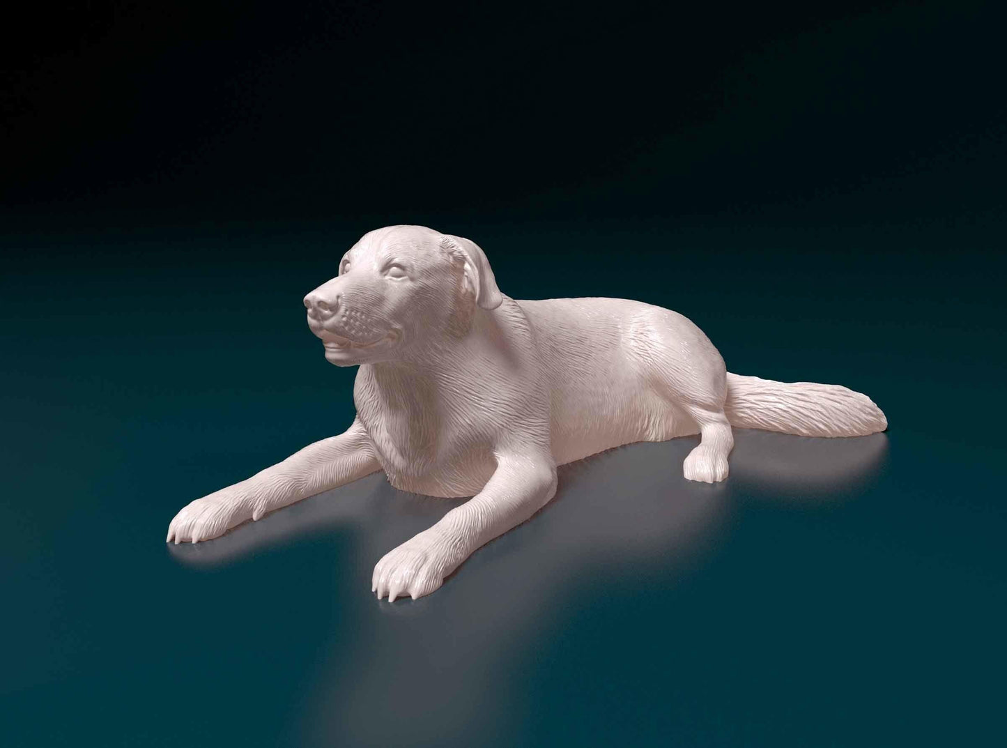 3D Printed Labrador Dog Figurine -