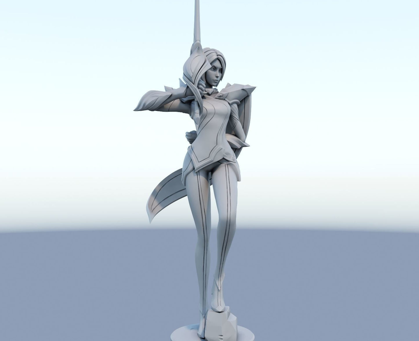 League of Legends Fioara Figurine -  3D Printed Collectible for Your Gaming Heaven